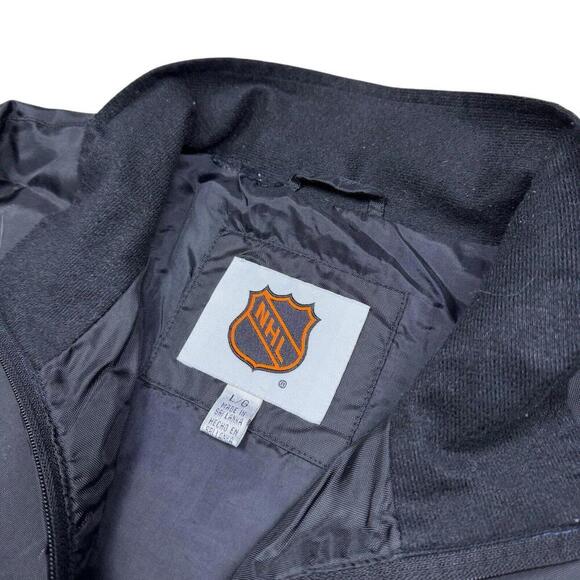 Vintage NHL Tampa Bay Lightning Windbreaker Jacket Black Blue Large Retro 90s - Picture 6 of 12